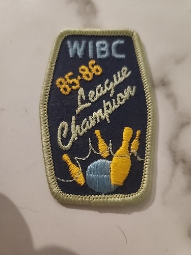 1985-86 WIBC Womens International Bowling Congress League Champion Patch - Afbeelding 10 van 12