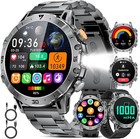 Smartwatch Herren Männer mit Telefonfunktion Armbanduhr für iOS Android Outdoor