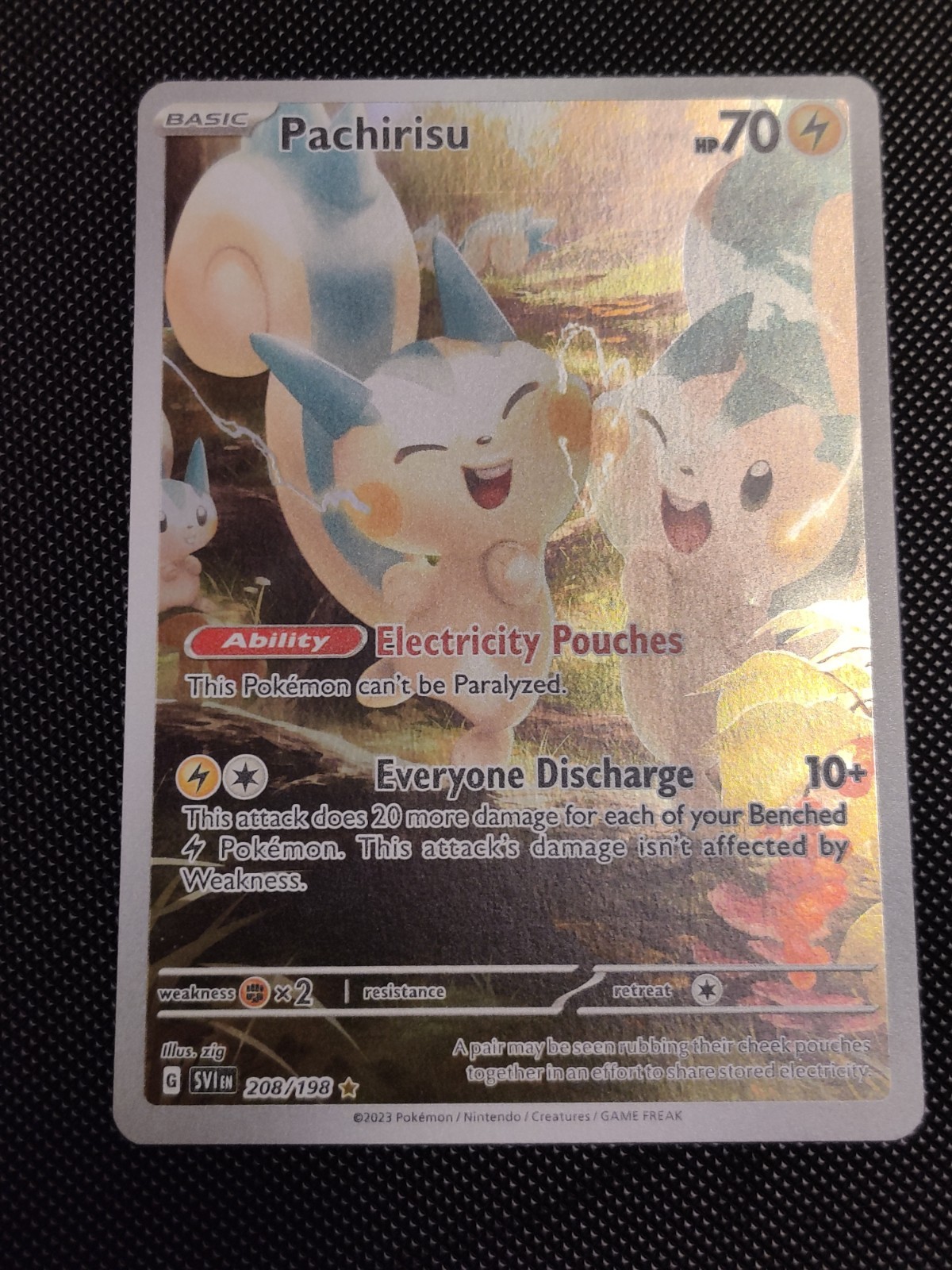 Pachirisu 208/198 SV01: Scarlet & Violet Base Set Holo