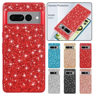 For Google Pixel 10 Pro XL 9 9A 8A 7 Pro 6A BLING Glitter Shockproof Case Cover