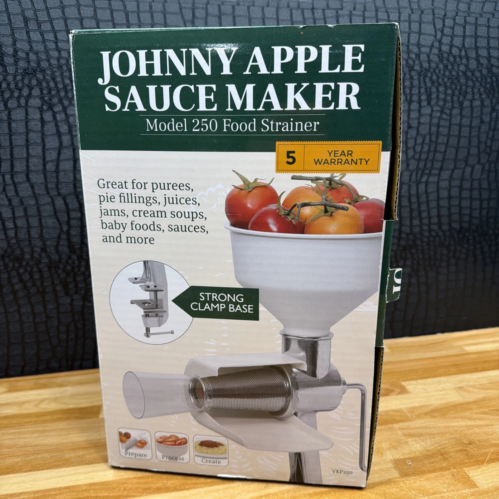 Johnny Apple Sauce Maker & Food Strainer (Victorio Strainer VKP250)