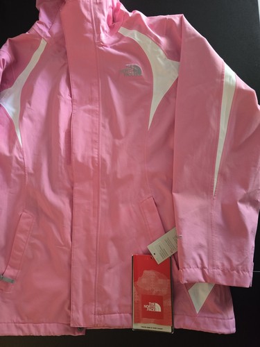 The Northface Ruffle Pink Girls Hoodie Jacket Size Youth Size Large 14/16 - Picture 4 of 10