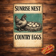 Home Decor Chicken Coop Metal Tin Sign 8x12 Funny Farmhouse Art