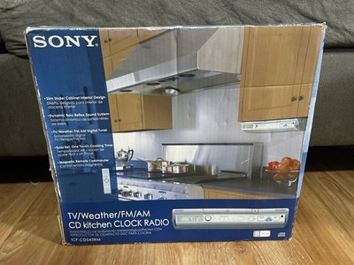 Sony ICF-CD543RM 4-Band Under Cabinet Kitchen CD Clock Radio