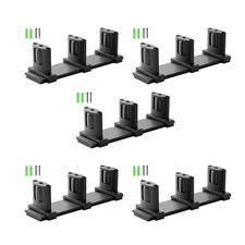 Kit de rieles de puerta corredera de 3 rodillos compatible con puertas de madera, vidrio y metal