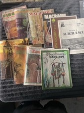 Vintage Macrame Magazines Booklets Lot of 10