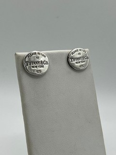 Autentici gemelli Tiffany & Co argento sterling Return to Tiffany etichetta ovale .925