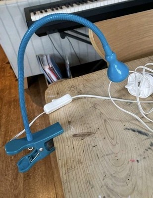IKEA JANSJO LED Turquoise Clamp Spotlight Lamp Clip Adjustable
