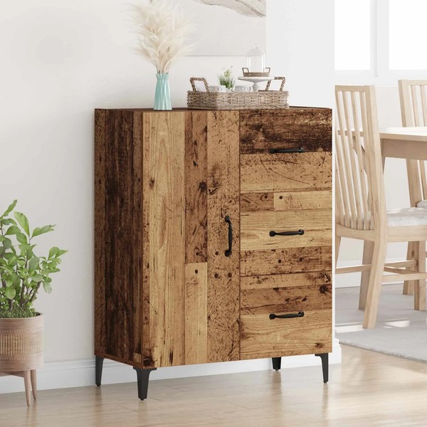 Altholz Sideboard 69,5X34X90 Cm Holzwerkstoff Kommode Landhausstil-image