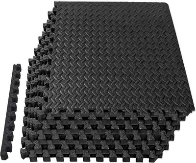 Mat Block Interlocking Foam Tiles Puzzle Mats for Floor 24 SQ FT, 1/2 inch, 6 Ti