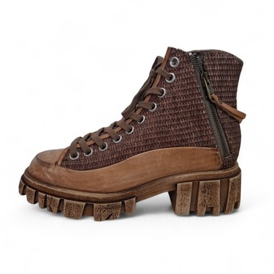 A.S.98 Beige Woven Boots | EU 39 | US 9 | Tariffs Prepaid