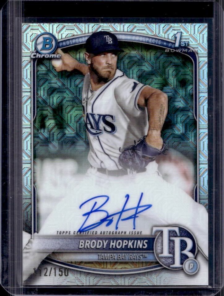 2025 Bowman Brody Hopkins Chrome Auto HTA Choice Refractor 1st #112/150