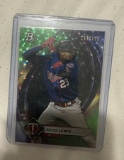 2022 Bowman Platinum Emerald Ice Foilboard /299 Royce Lewis #34 Rookie RC. Gemma?