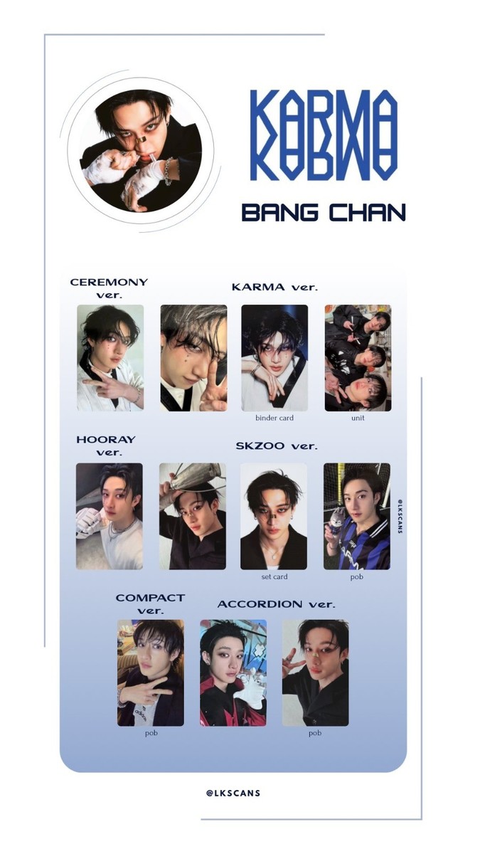 STRAY KIDS THE 4TH ALBUM KARMA ALL VERSION PHOTOCARD OFFICIAL | eBay