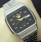 Vintage Seiko 5 Automatic Watch for Men Black Dial Free Shipping Worldwide