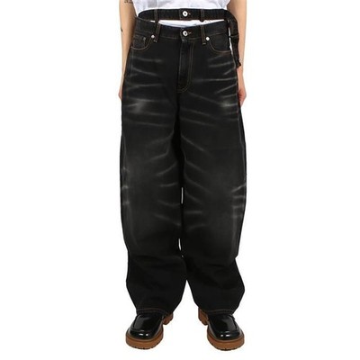 Y Project JEAN48-S25 D15 WHISKER BLACK Double Waist Jeans 66376517