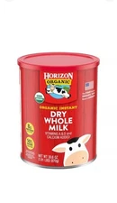 New Horizon Organic Instant Dry Whole Milk, 30.6 oz. Canister Exp:05/2026