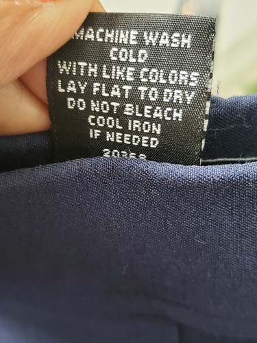 NY Collection Women's Blue Rayon Pull on Straight Knee Length Skirts Size Large - Picture 5 of 8