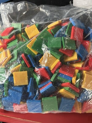 Learning Resources Square Color Tiles, Sorting, Counting, Addition  Ages 5+ NEW