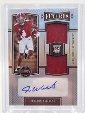 2022 Panini Legacy Jameson Williams Futures Dual Patch Auto Lions RC SSP #/199