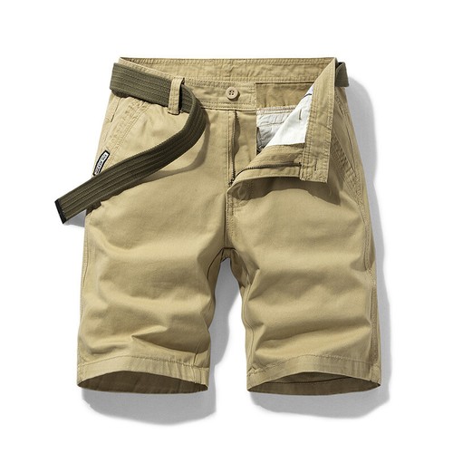 Men's Cotton Cargo Shorts Lounge Summer Flat Front Shorts Casual Half Pants - Picture 12 of 18
