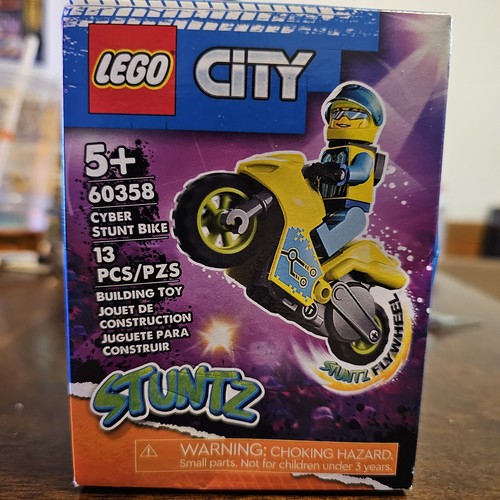Lego 60358 2023 City Cyber Stunt Bike nicht mehr im Handel erhältlich gelb