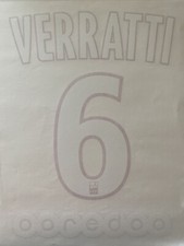 FLOCAGE OFFICIEL PSG Verratti 6 ADULTE Ligue 1 HOME 2015/2016/2017/2018