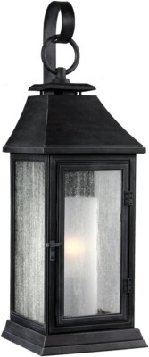 Generation Lighting OL10600DWZ 1-Light Dark Weathered Wall Lantern Sconce