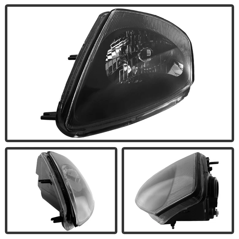 Blk 2000-2005 Mitsubishi Eclipse Replacement Headlights Headlamps Set Left+Right - Изображение 2 из 4
