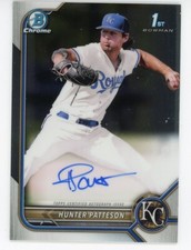 2022 Bowman Draft Chrome HUNTER PATTESON  AUTO ROYALS