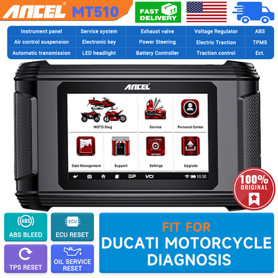 ANCEL MT510 OBD2 Motorcycle Scanner Diagnostic Tool All System Fit For Ducati