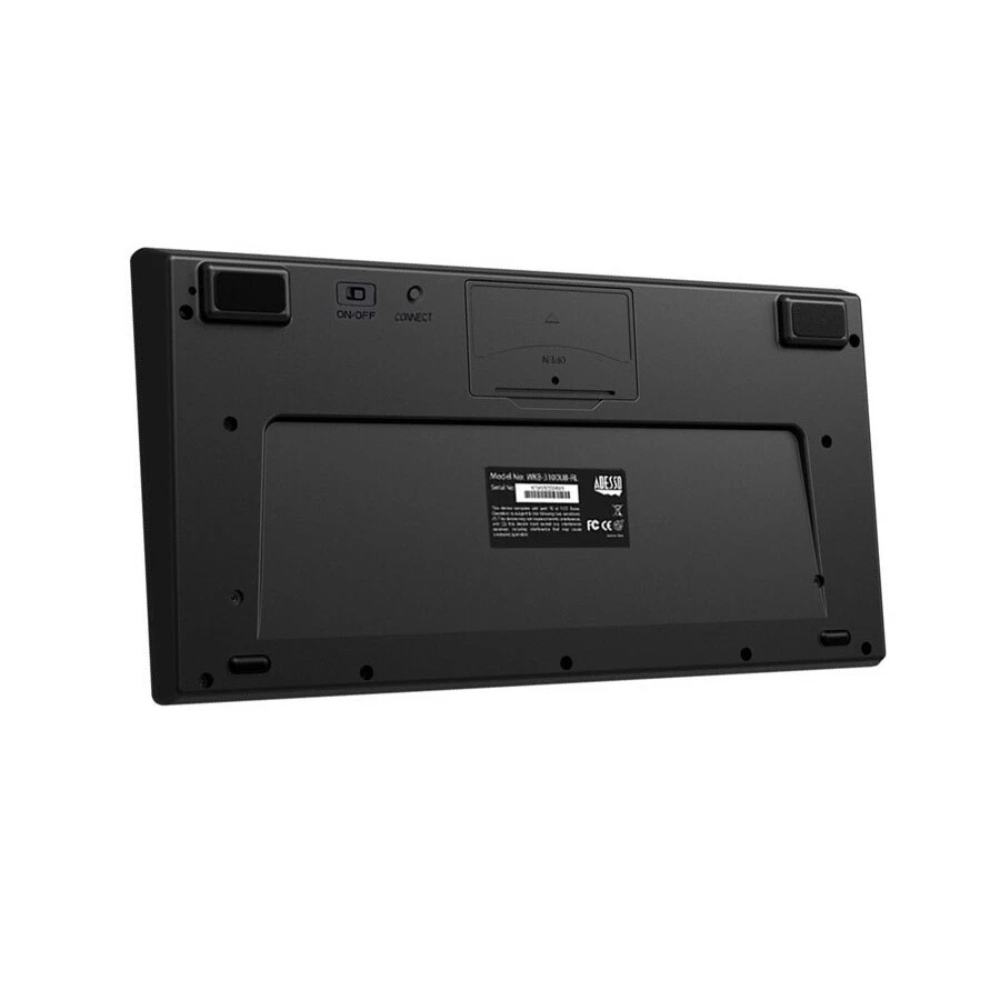 Adesso Wireless 2.4GHz RF Mini Trackball Keyboard - US Layout - Image 3 of 4