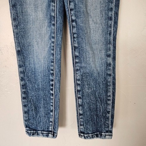 BKE Youth Denim Girls 6 Blue Skinny Jeans Adjustable Waist Buckle Double Button - Picture 3 of 7