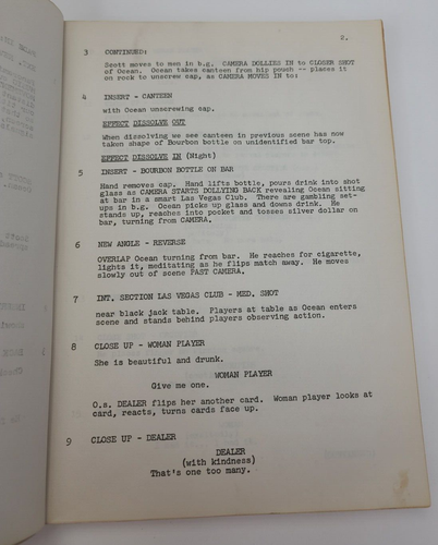 OCEAN'S ELEVEN / 1950's Screenplay early undated draft - Picture 5 of 12