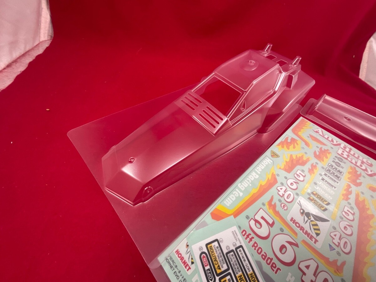 TAMIYA HORNET EVO BODY + WING / DECALS CLEAR LEXAN STICKERS