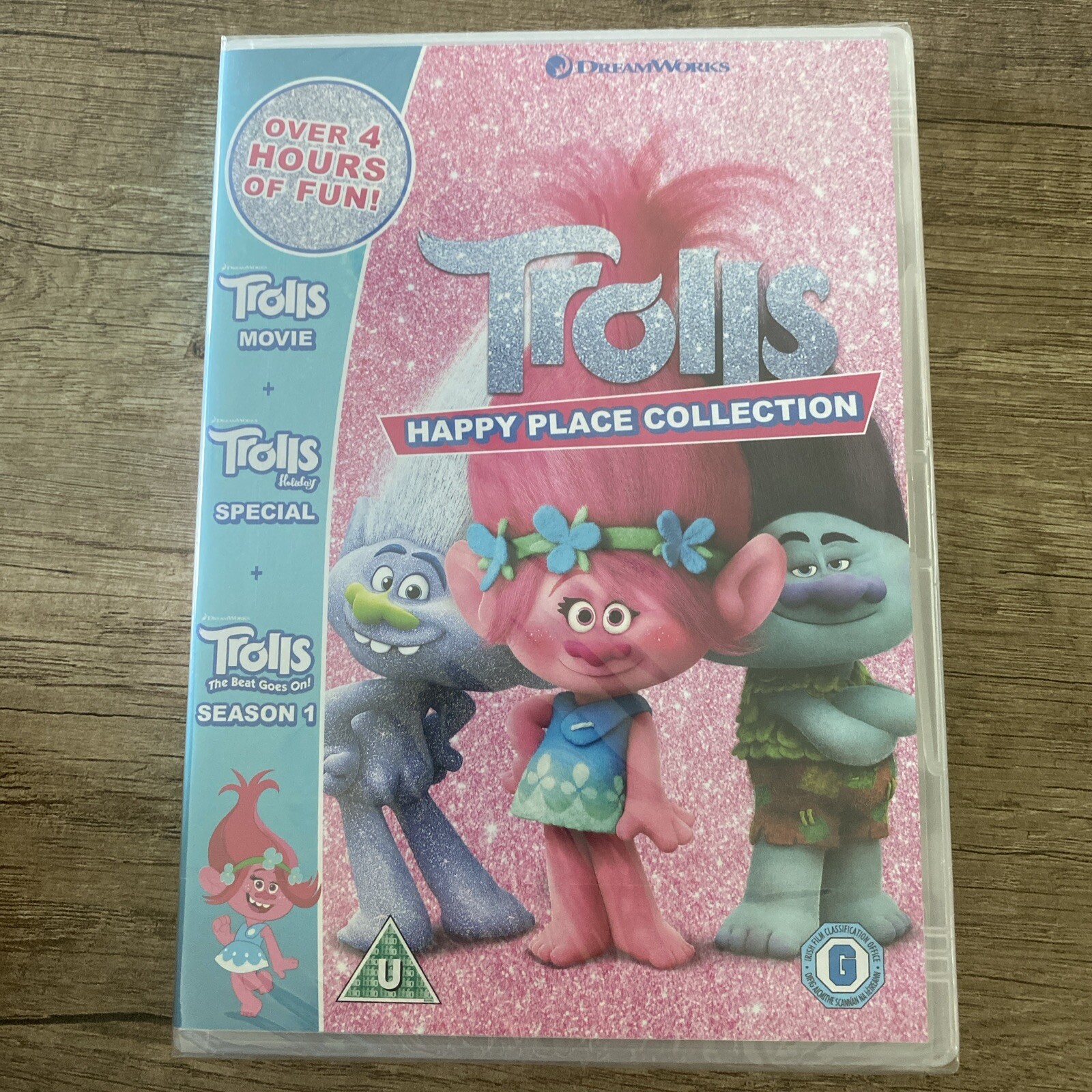 Trolls Happy Place Collection;  Movie, Holiday & Beat Goes On NEW SEALED DVD