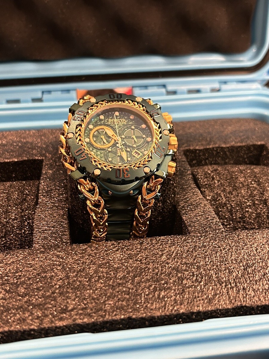 Invicta Gladiator Chronograph Quartz Green Dial Men's Watch 43943