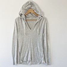 Athleta Gray Hooded Long Sleeve Sweater XS 129