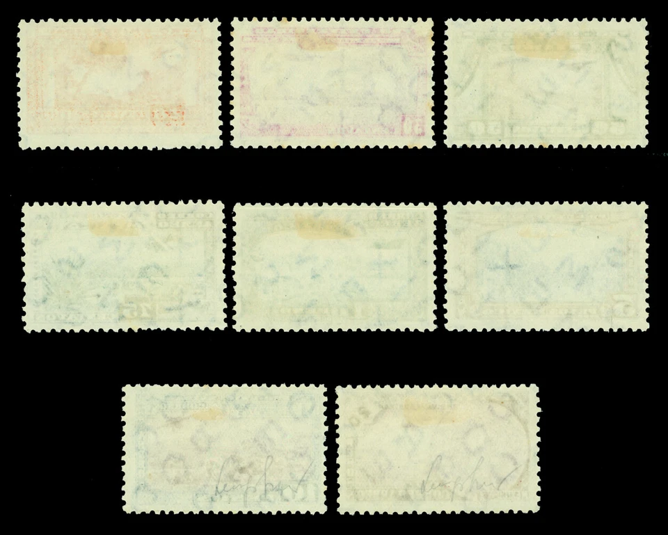 CORREO AÉREO MÉXICO 1934 - Conjunto edición Universidad Nacional 20c - 20p Sc#C54-61 como nuevo MH Foto 2 de 2