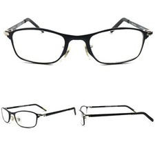 Genuine Vintage 80s 90s Rectangle Optical Eye Glasses Gray Frames