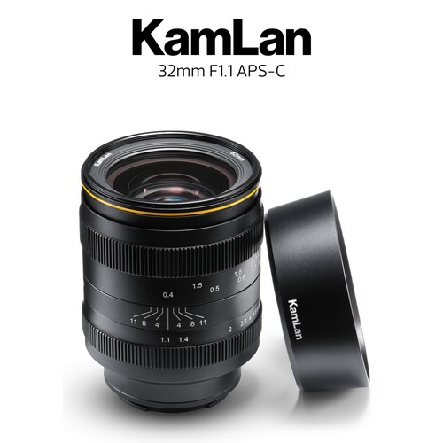 US KamLan 32mm F1.1 MF APS-C Manual Large Aperture Lens for Fuji X Mount Camera - Picture 4 of 12