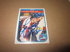 LUCIEN DEBLOIS SIGNED AUTOGRAPHED 1982 OPC O-PEE-CHEE HOCKEY CARD # 379