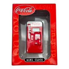 New In Box Coca-Cola Coke Vending Machine Mini Clock