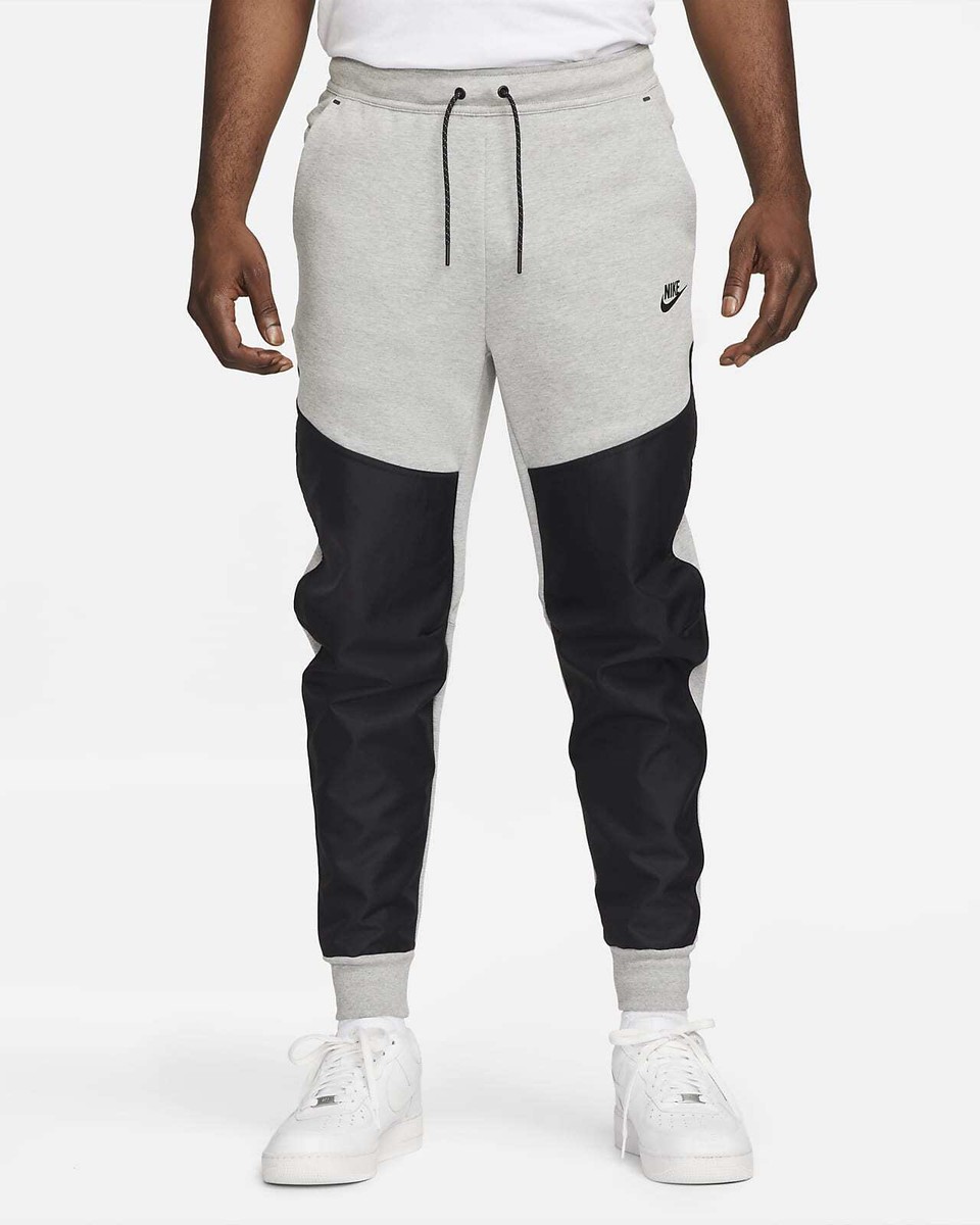 Nike Tech Fleece Pants Black Overlay Grey Jogger Tapered