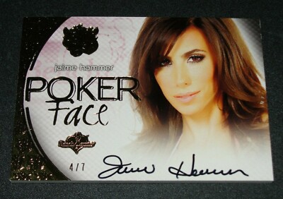 2015 Benchwarmer JAIME HAMMER Sin City POKER FACE Auto/7 PLAYBOY Penthouse Sexy