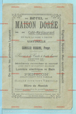 Ventimiglia Genoa and Return/Ventimiglia Paris and Return Railway Timetable 910