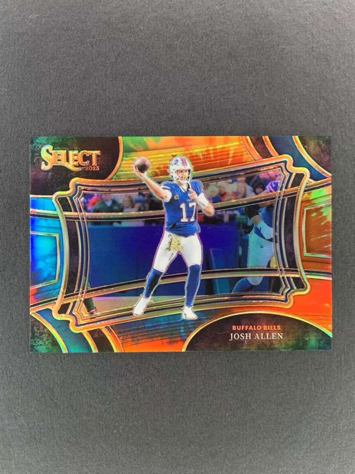 2023 Panini Select Josh Allen /25 Tie Dye Prizm Field Level Bills #310