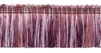 Mauve Dunkel Pflaume / 4.4Cm BüRste Fransen Rand / Saftig Lavender / Sold The