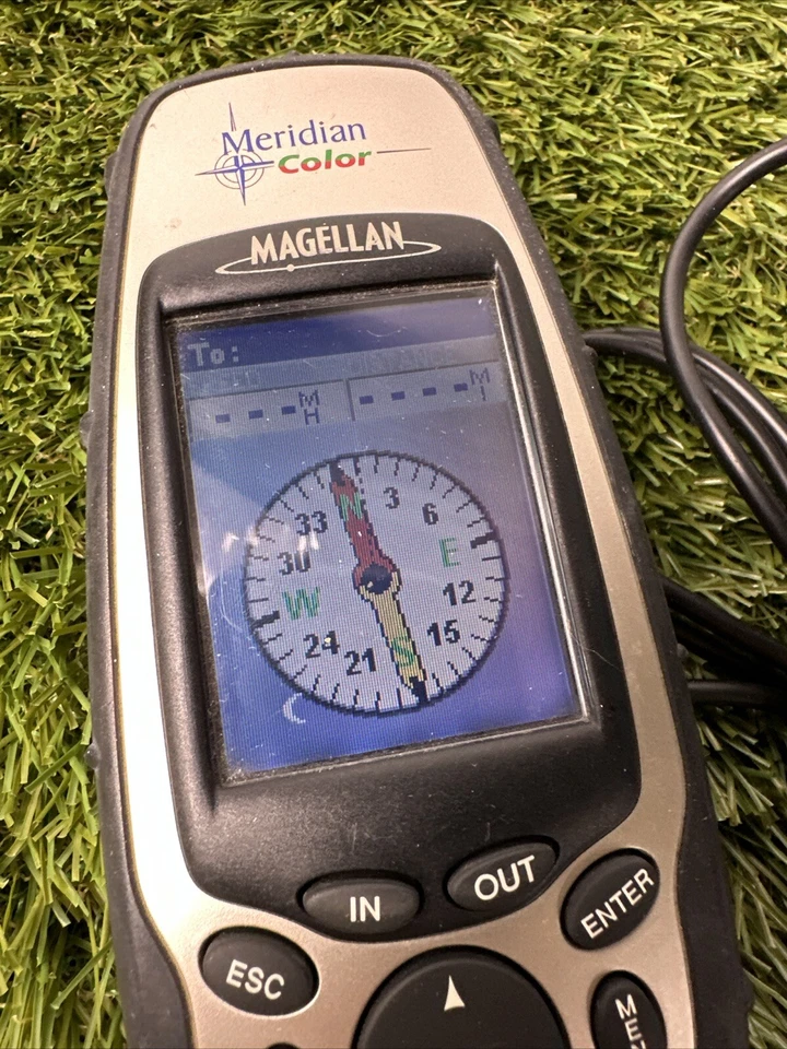 Magellan GPS Meridian Color Handheld Unit Outdoor Hiking Receiver Tested/Working - Image 3 of 4