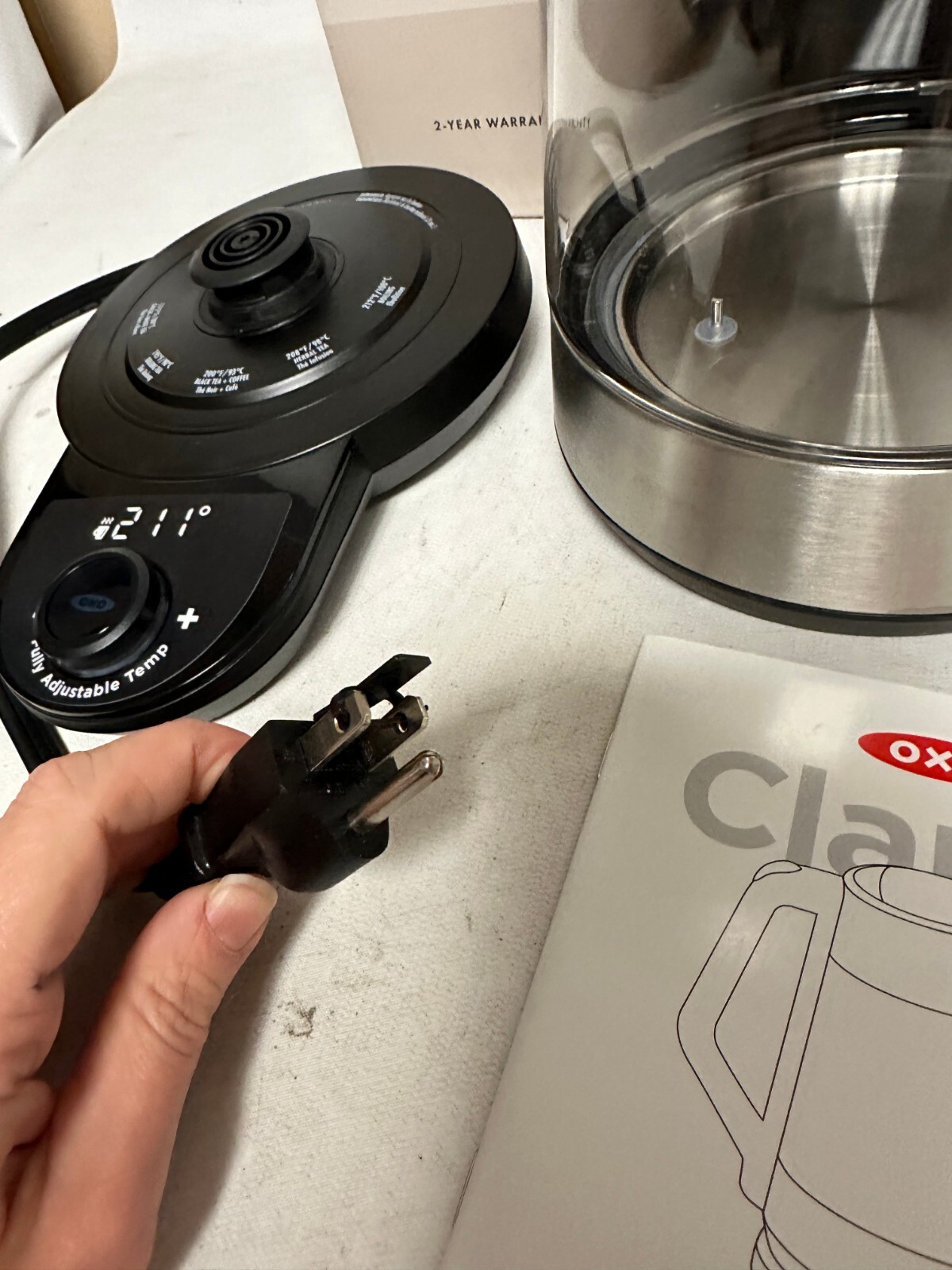 OXO 8716900 Brew Adjustable Temperature Kettle, Electric A eBay